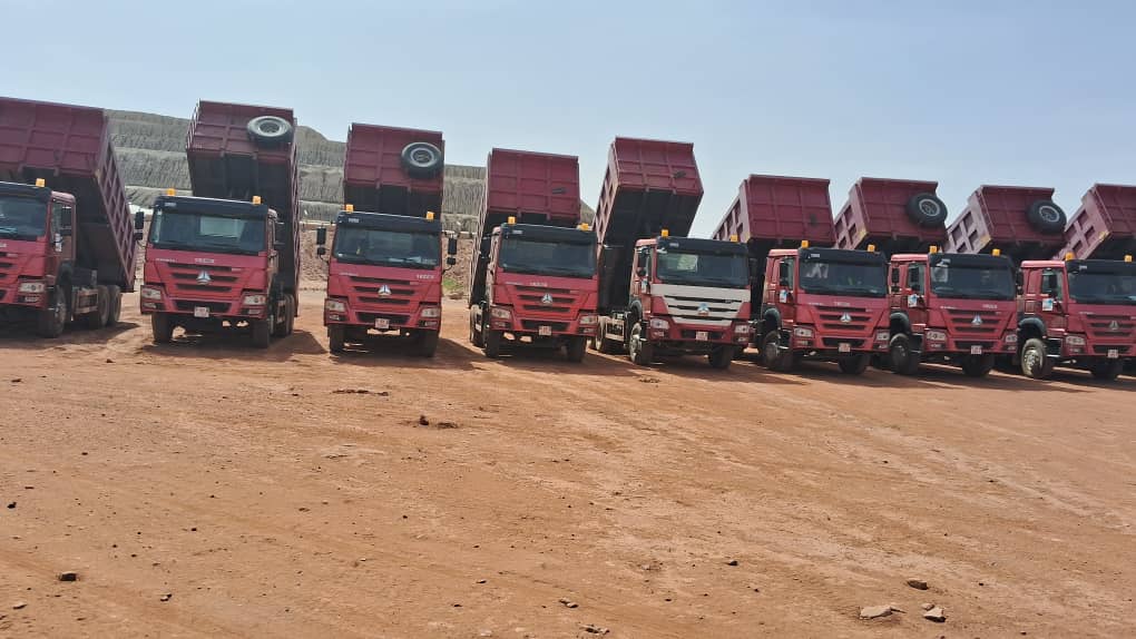 Flotte SINOTRUK — Vue rapprochée